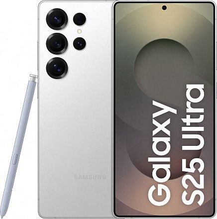 Смартфон Samsung Galaxy S25 Ultra 12/512 ГБ, «серебряный титан» (Titanium Whitesilver)