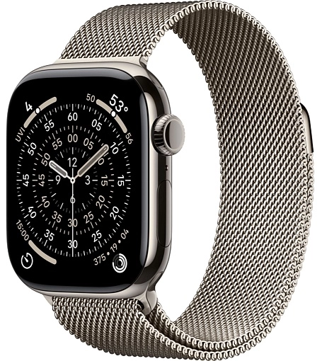 Apple Watch Series 11 46 мм, титановый бежевый